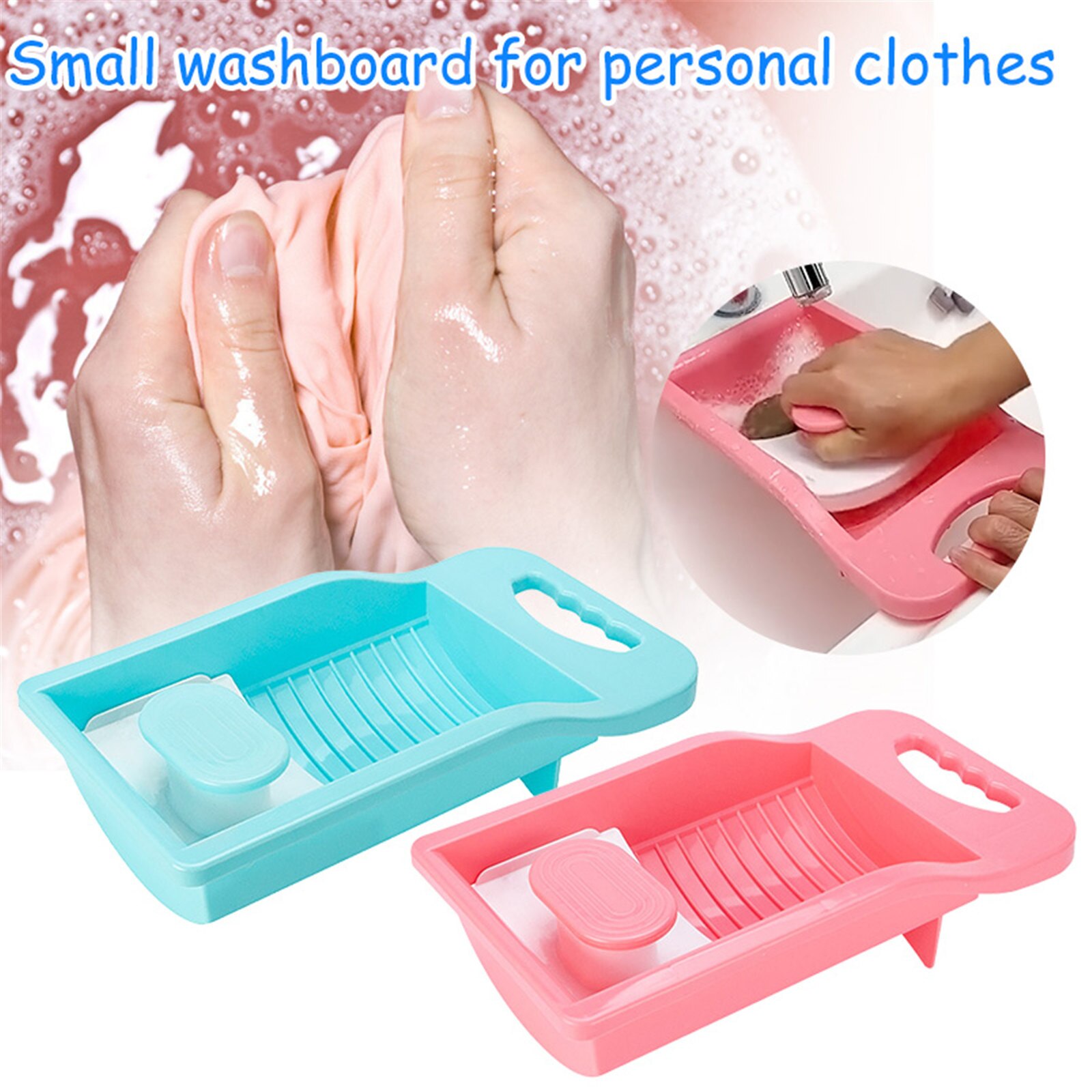 Lavadora de plástico antideslizante para uso diario, Mini lavadero de ropa interior para el hogar, 1 unidad