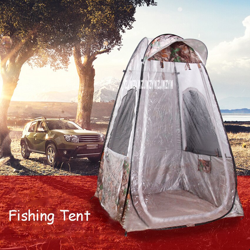 Winter fishing tent for single person, waterproof summer pop-up tent, portable automatic opening outdoor tent, rainproof, uv protection