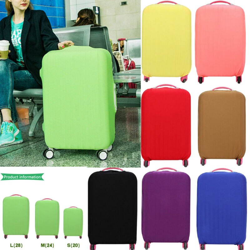 Protection des bagages de voyage multicolore élastique | 18 30, protection des bagages de voyage, Anti-poussière, protection des bagages, housse de valise