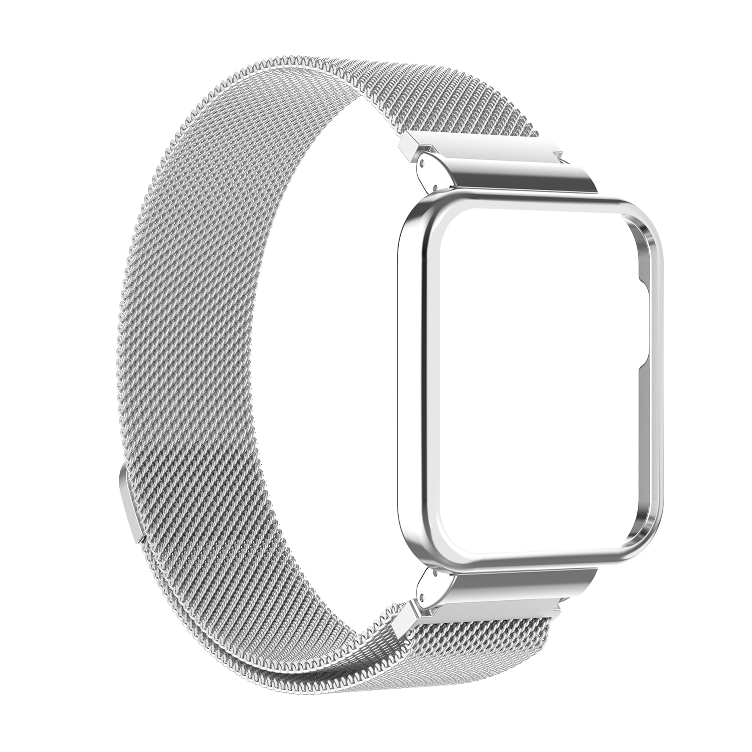 Mi lanese magnetyczny korea Mi zegarek Lite 2 metalowa pętla magnetyczna korea dla czerwonego mi zegarek 2 bransoletka nadgarstek + skrzynki pokrywa: Srebrny / Mi Watch Lite