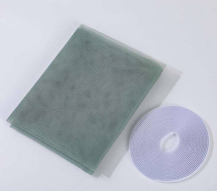 1.3Mx1.5M Self-adhesive Anti-mosquito Screen Mesh Invisible Screen DIY Breathable Free Cut Stealth Window Curtain Screens: Gray