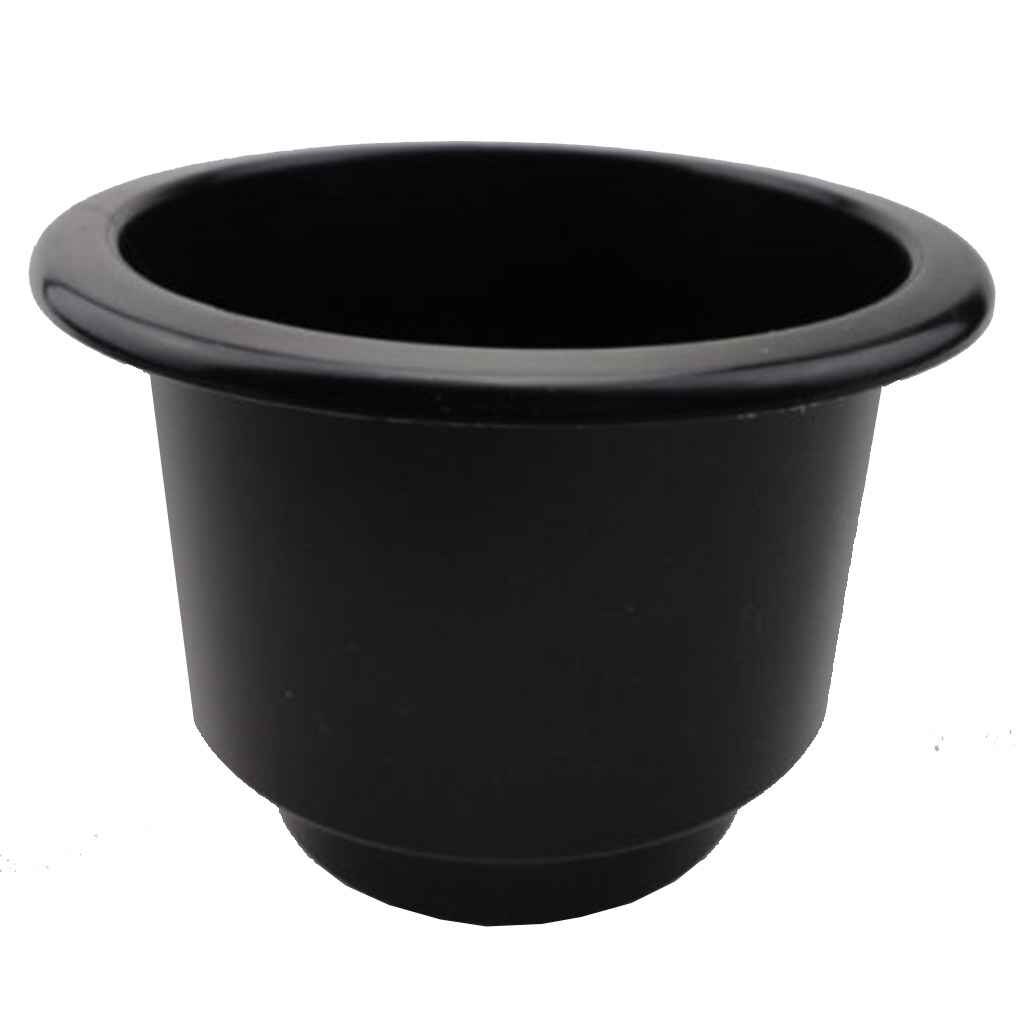 Copa de plástico negra para bote soporte para latas de bebidas reemplazo para barco marino RV Universal