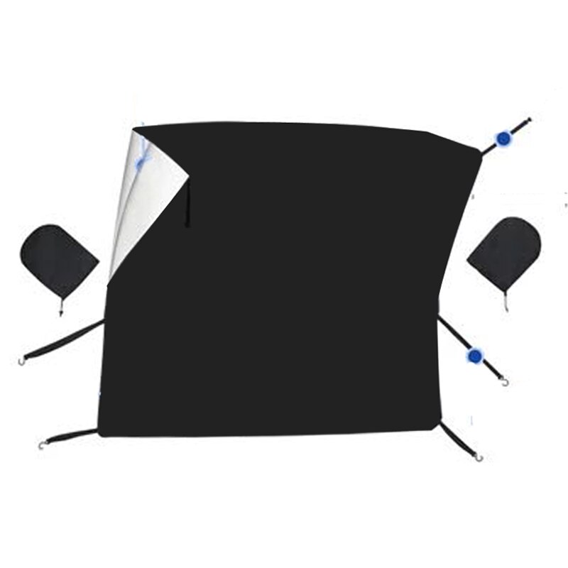 Winter Car Snow Shield Car Windshield Snow Cover Sun Shade Waterproof Protector Anti Snow Car Front Windscreen Cover: Default Title