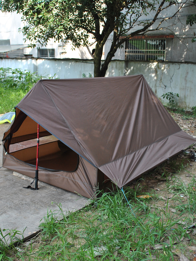 Zonder Polen Ultralichte Draagbare 2 Personen Single Layer A-Vormige Nok Tent Waterdicht Anti-Wind Moisquito 4 Seizoenen Outdoor: Default Title