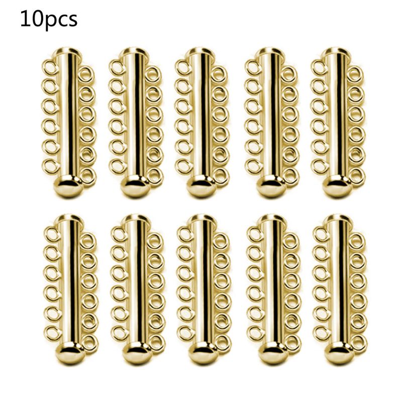 10Pcs Layered Armband Halsketten Rutsche Starke Magnetische Haken Rohre Schloss Rhodium Überzogene Schnalle Haken Schmuck Erkenntnisse: GD-6
