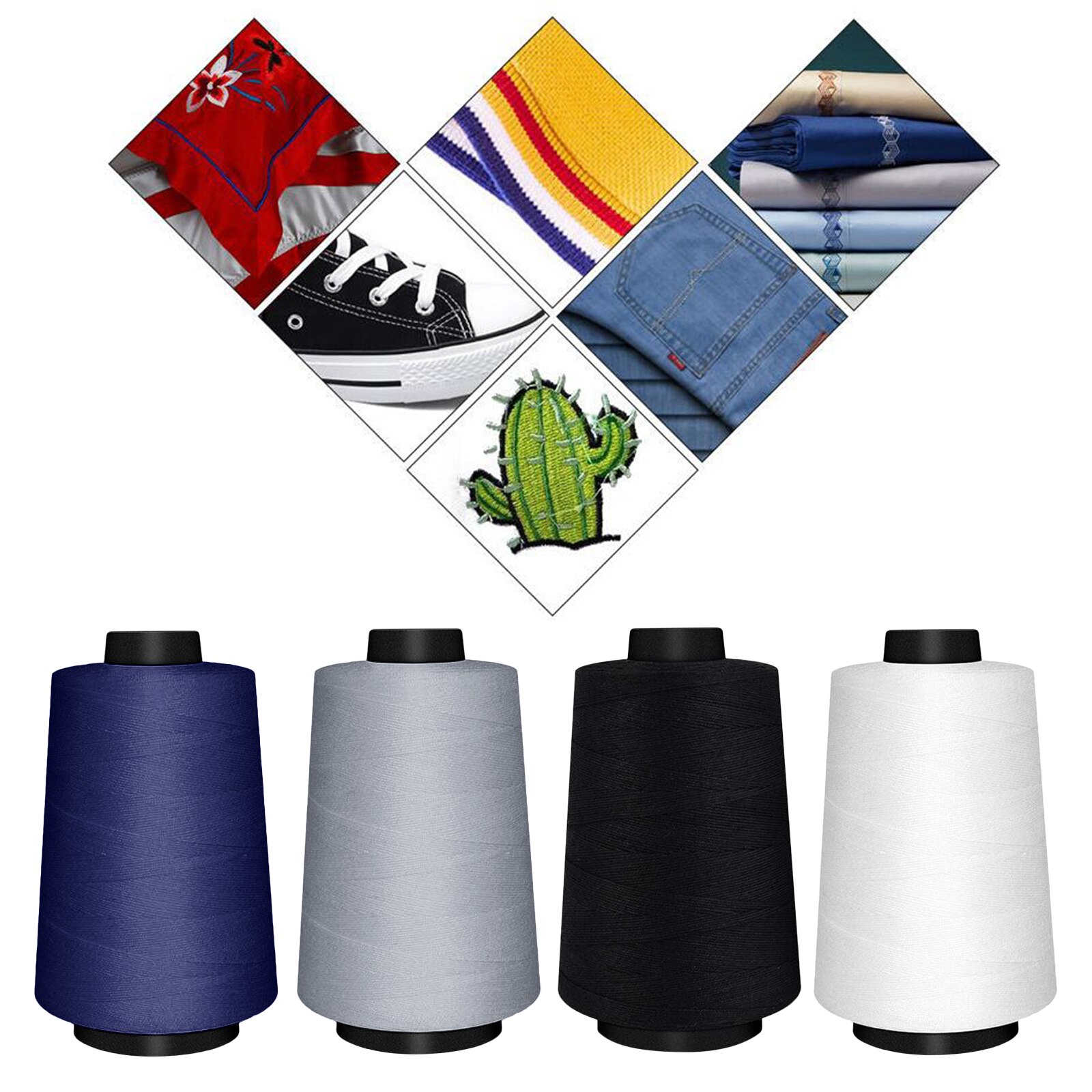 Heavy Duty 100% Polyester Thread 2843 Yard for Sewing Machine / Hand Sawing