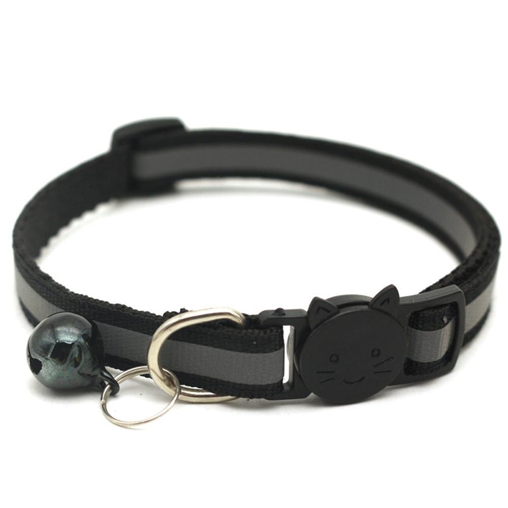 Collier pour chien et chat, sangle de cou, en Nylon réfléchissant, accessoires de laisse, avec cloche colorée pour chiot