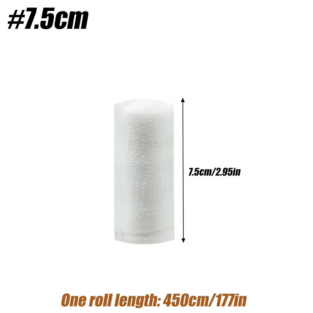 1/3/5/6Roll Gauze Bandage Rolls, Disposable Elastic Bandages, Breathable Cotton Wound Care Dressing Gauze Nursing Survival Kits: XXS / Blue
