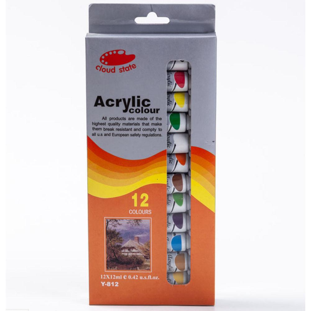 12 Colors Oil Paints Acrylic Paint Set Non-toxic Quick-drying Oil Paint Set Drawing Pigments Art Supplies Art Set