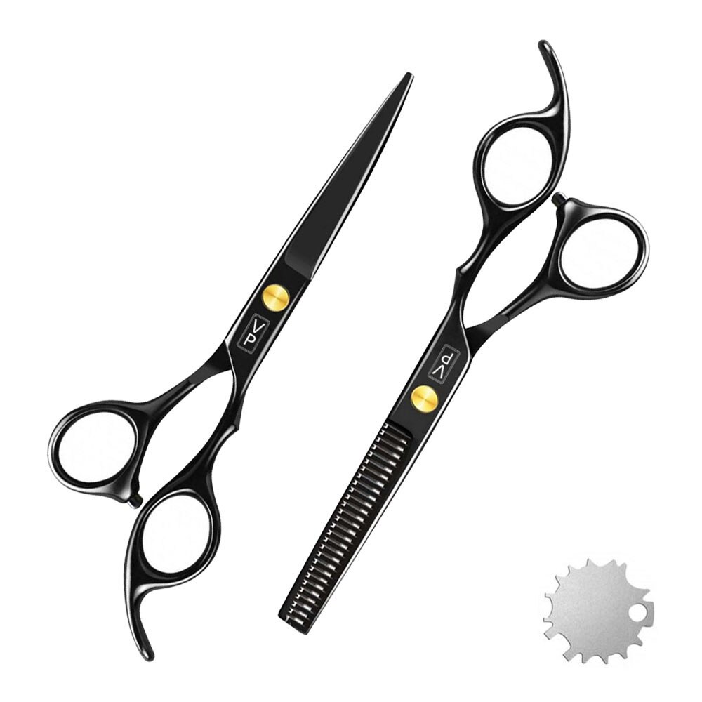Hairdressing scissors Haircut scissors Barber scissors Hair Cutting scissors 6 Inch Salon thinning Salon tool Set: Cutting Thinning