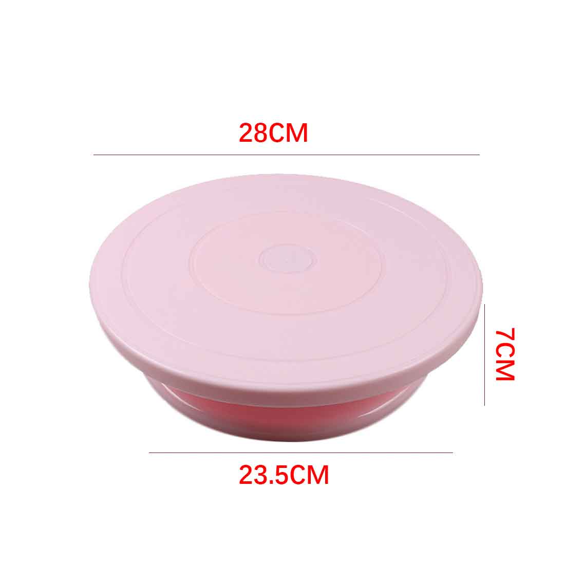 Diy Cake Draaitafel Bakvorm Taart Plaat Roterende Ronde Cake Decorating Gereedschap Rotary Tafel Gebak Levert Bakken Accessoires: 11inch Pink