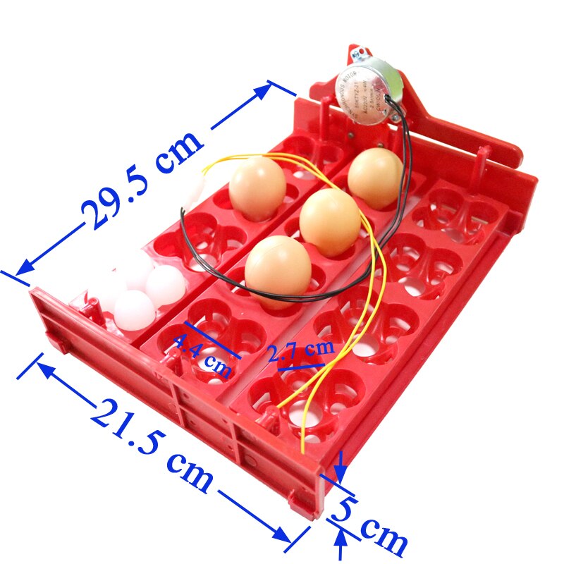 12 eieren/48 Vogels Eieren Incubator Turn Eieren Lade 220 V/110 V/12 V Motor Kip vogel Uitkomen Apparatuur DIY Incubator Accessoires