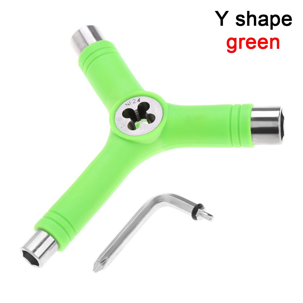 Professionele Alles In Een Universele Multifunctionele T/Y Vorm Skateboard Moersleutel Roller Skate Tool Skate Gereedschap Schroevendraaier: M