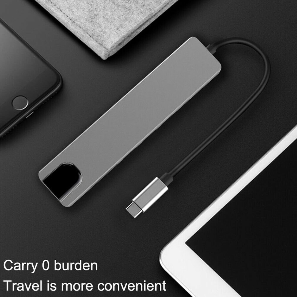 8 in 1 usb-keskitin c keskitin useaan usb: hen 3.0 sovitintelakka macbook prolle lisävarusteet usb-c type c  rj45 ethernet micro sdtf otg sovitin