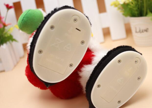 Jul elektriska jultomten leksaker dynamisk skakande musik elektrisk docka leksaker juldekorationer