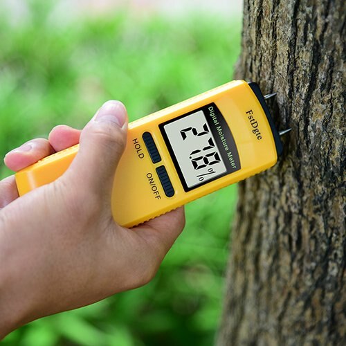 LCD digitale hout vochtmeter met 4 pins Boom Bamboe Papier Hout Vochtmeter tester Boom detector