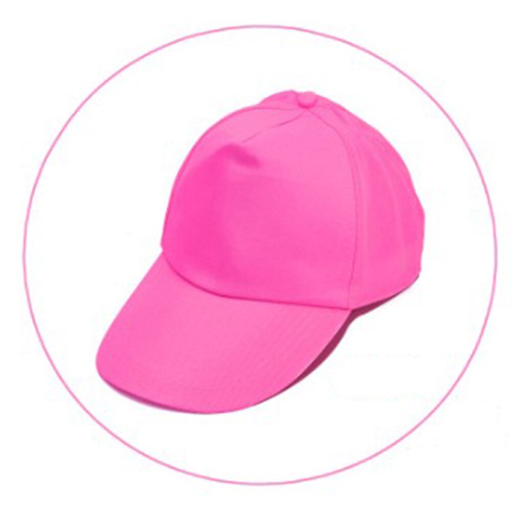 Sport Baseball Cap Lente En Zomer Leisure Hoofd Slijtage Hoofddeksel Visor Baseball Cap Effen Kleur Hoed Verstelbare Mannen Vrouwen Caps: 12 dark rose