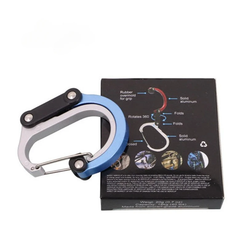 Camping hybrid Ausrüstung Clip Karabiner Rotierender Haken Clip Nicht verriegelnde starke Clips zum Angeln Wandern Reisen Rucksack Karabiner Clip