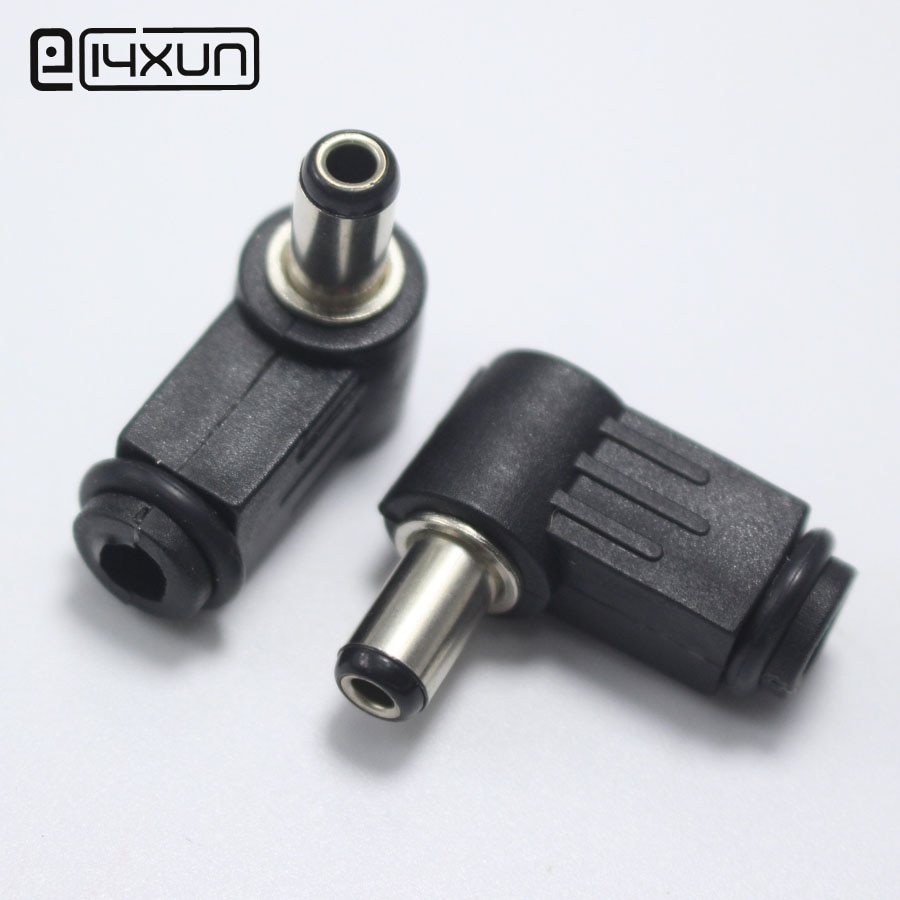5.5x2.5mm Dc Plug 5.5*2.5mm l-vormige Mannelijke 90 Haakse Enkele Kop Jack Adapter Cord Connector