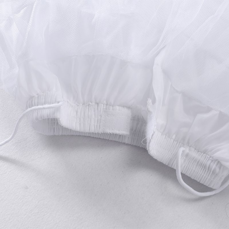 Jupon court bouffant pour robe de mariée, 4 couches, taille élastique, couleur unie, Tulle, maille douce, jupe Tutu pour robe de mariée