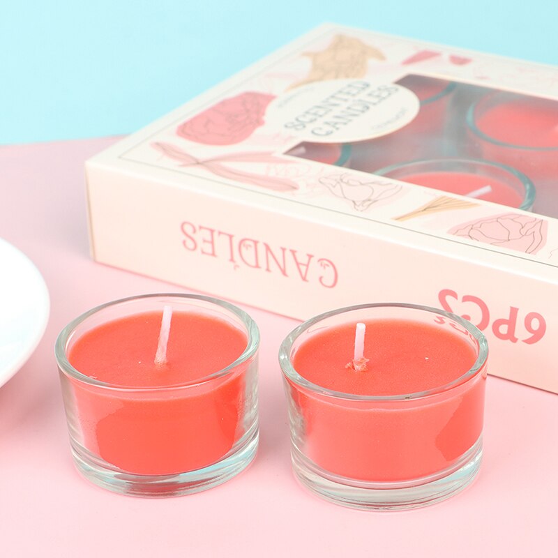 Smokeless Classical Romantic Birthday Wedding Candles Smell Good Scented Candles: RD