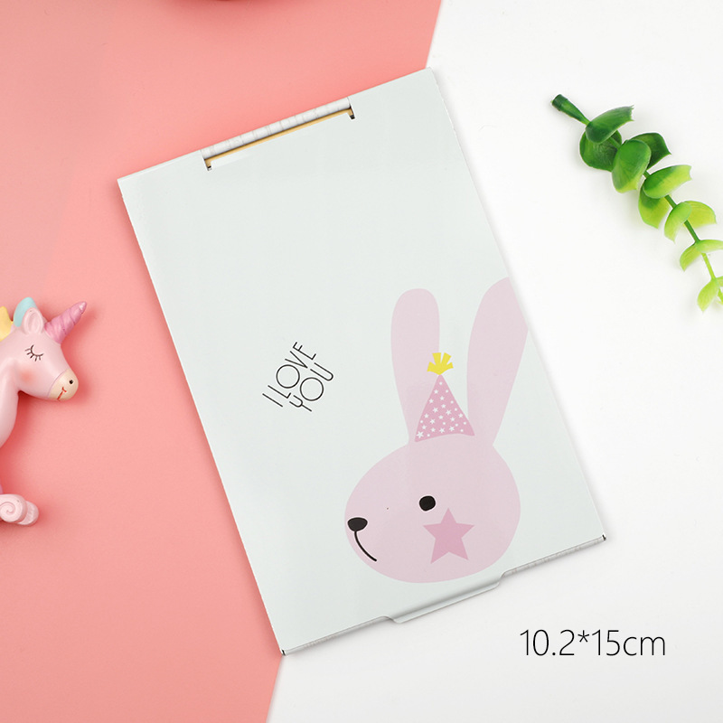 Mini- Cartoon Ultra-thin Makeup Mirror Vanity Cosmetic 4 Sizes Make Up Pocket Silver Rectangle Foldable Compact Folding Mirrors: 14