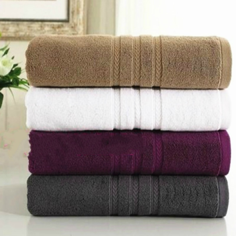 100% de algodón grueso suave y absorbente Toalla de baño de para adultos Toalla de baño de dos capas hilo teñido Jacquard Terry toallas 75x140cm
