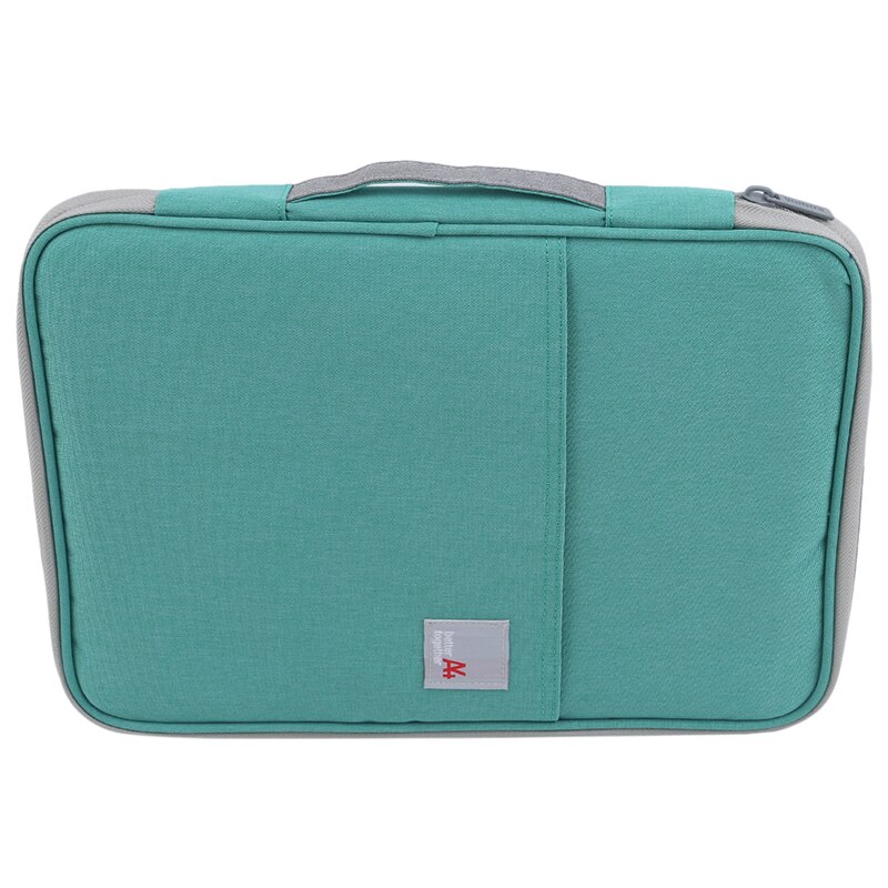Waterproof Passport Document Bag Travel Organizer Papers Storage Pouch Credential Bag File Pocket with Separator Computers: green