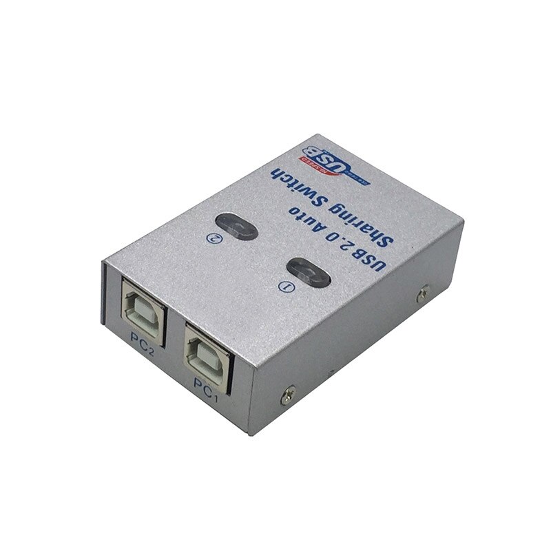 Usb automaattinen jakamiskytkin tietokoneen oheislaitteet 2 pc tietokonetulostimelle toimiston kotikäyttöön usb 2.0 -keskitin