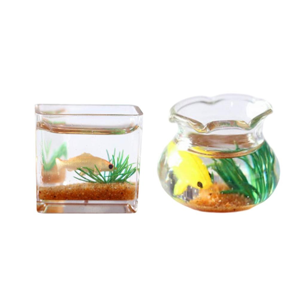 1:12 puppenhaus Fisch Panzer Puppenhaus Dekoration freundlicher vorgeben Spielen Spielzeug Aquarium Fisch Schüssel für unisex freundlicher freundlicher