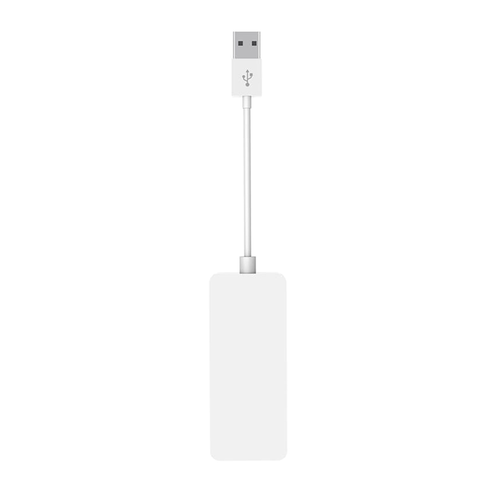 Dongle USB con cable, Android Auto, Mirroring, receptor de enlace de teléfono inteligente compatible con sistema Android y iOS, blanco