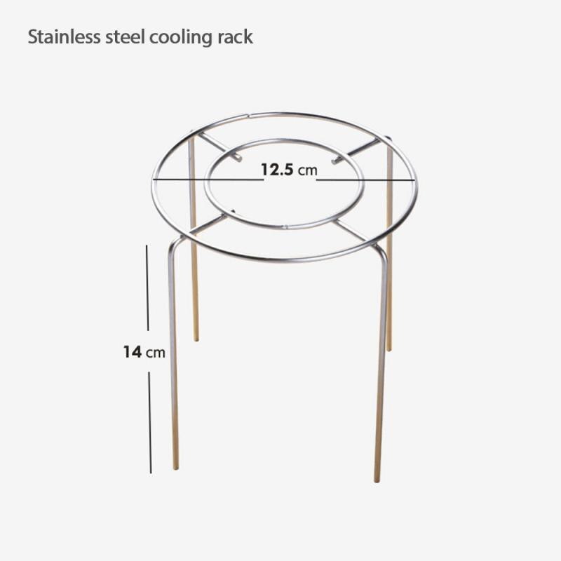 Een Rvs Omgekeerde Chiffon Taart Koeling Rack Gesp Rack Brood Koeling Rack Keuken Gereedschap: Default Title