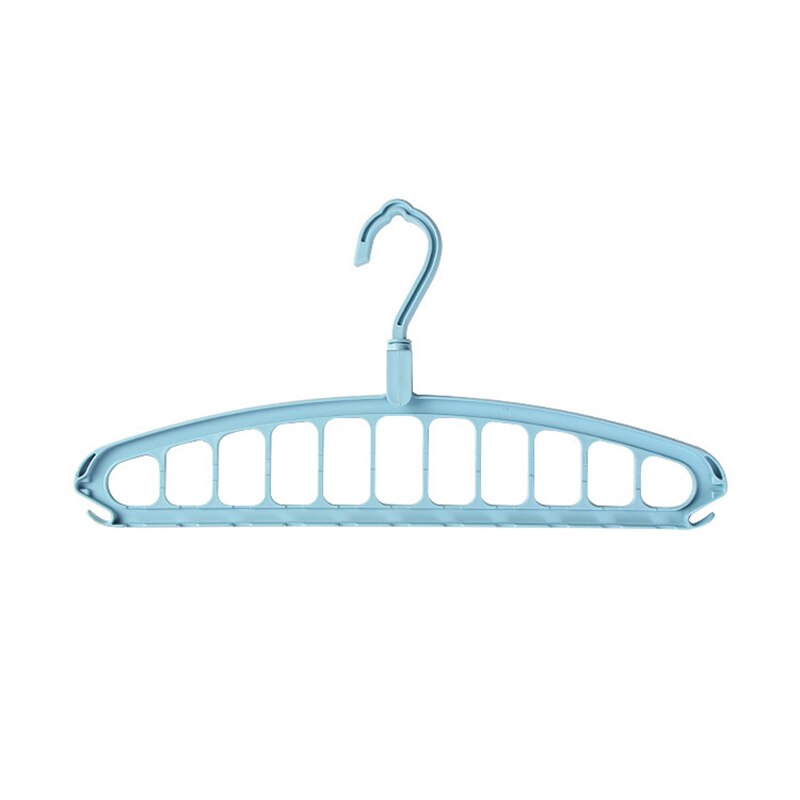 Perchas mágicas de múltiples Compatibilidad de puertos para ropa, tendedero multifunción, estante de ropa de plástico, colgador de secado, colgadores de almacenamiento: light blue