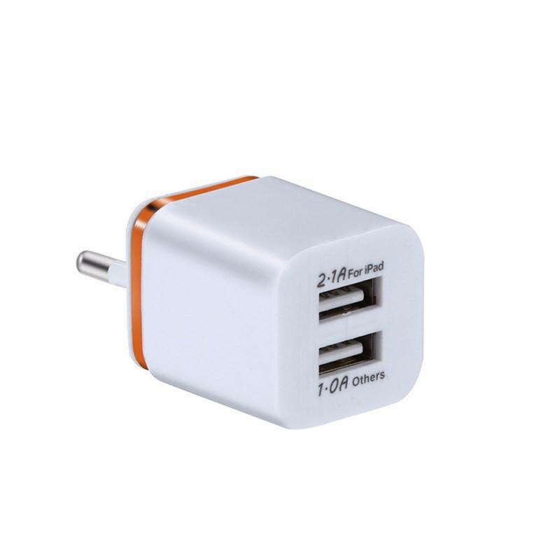 Dual USB Charger 2.1A Fast Charging Universal Travel EU/US Plug Adapter Portable Wall Mobile Phone Charger For IPhone For Huawei