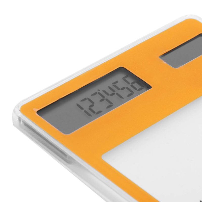 Transparent Calculator Clear Scientific Calculator Solar Energy Led Calculator Stationery Orange