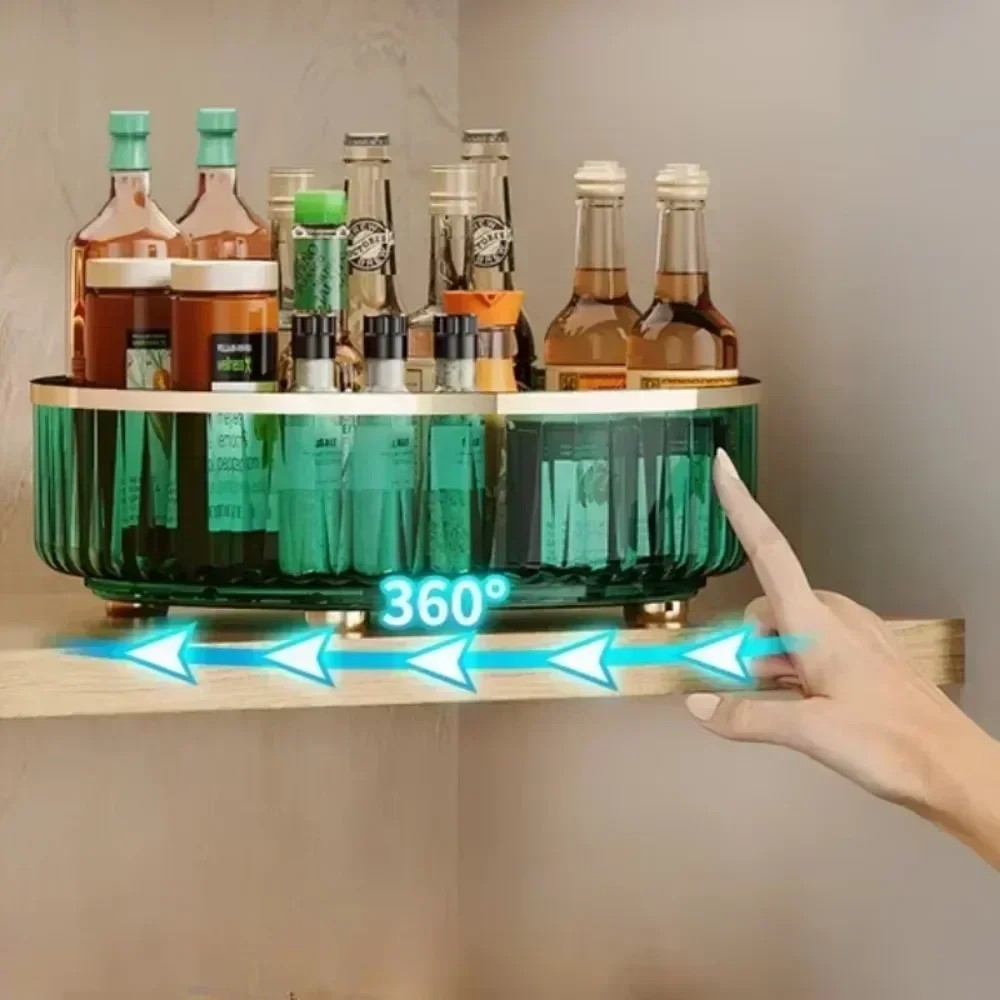 Keuken Kruidenrek voor Kast Pantry Roterende Azijn Olie en Zout Opbergrek Thuis Keuken Aanrecht Koelkast Afdruiprek
