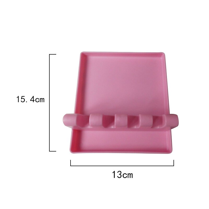 Kitchen Spoon Holders Fork Spatula Rack Shelf Organizer Plastic Spoon Rest Chopsticks Holder Non-slip Spoons Pad Kitchen Utensil: 06