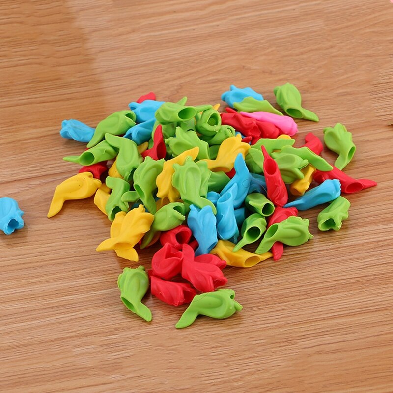 Stationery Silicone Fish Pen Holder Children Students Pencil Writing Grip Pen Writing Posture Correction