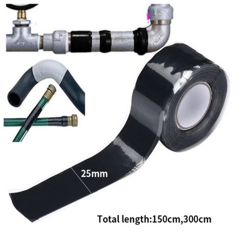 Cinta autoadhesiva de silicona impermeable, antieléctrica, resistente al calor, conexión de cable a cinta de silicona autoadhesiva para el hogar