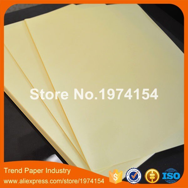 15 sheets A4 Self adhesive blank clear plastic PVC label sticker transparent PVC lamination film