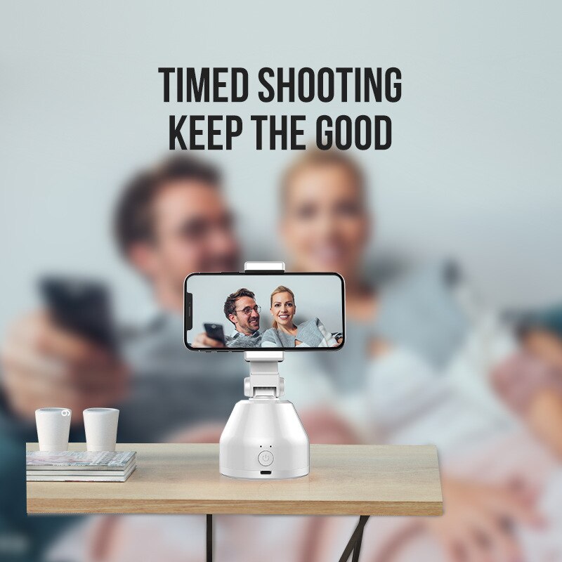 All-In-Een Auto Smart Schieten Selfie Stok 360 Rotatie Auto Gezicht Tracking Object Tracking Vlog Camera Telefoon houder
