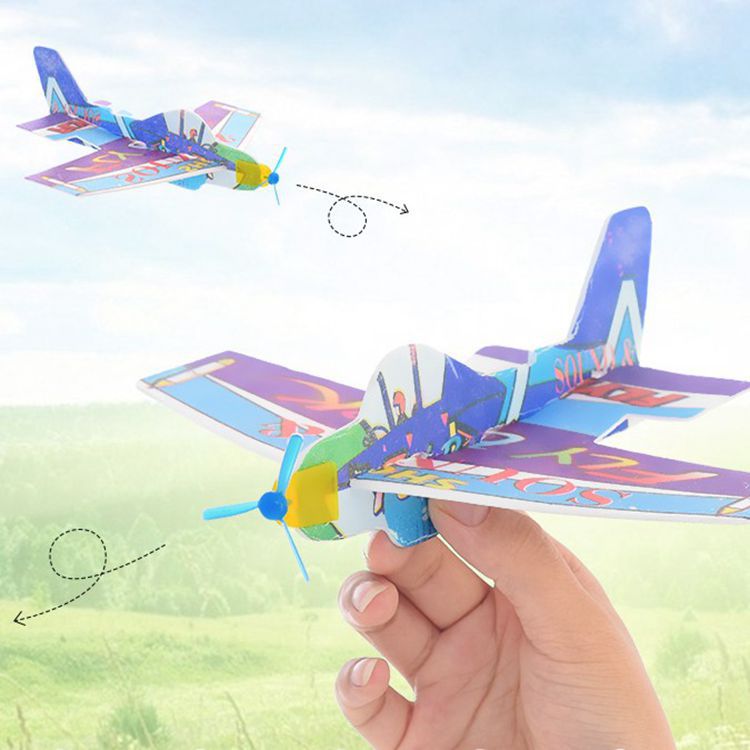 DIY Montage Slagvleugel Vlucht Vlieger Papier Vliegtuig Model Imiteren Vogels Vliegtuigen Speelgoed Voor Kinderen