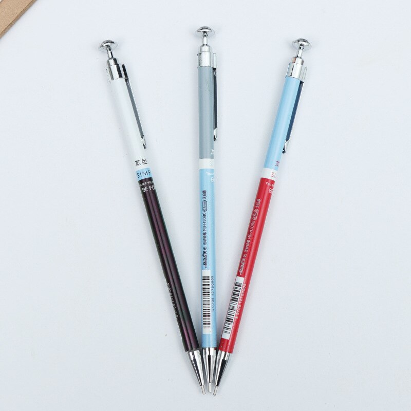 1 piece Metal case mechanical pencil 0.5mm/0.7mm mechanical pencil thin rod automatic pencil kawaii activity pencil