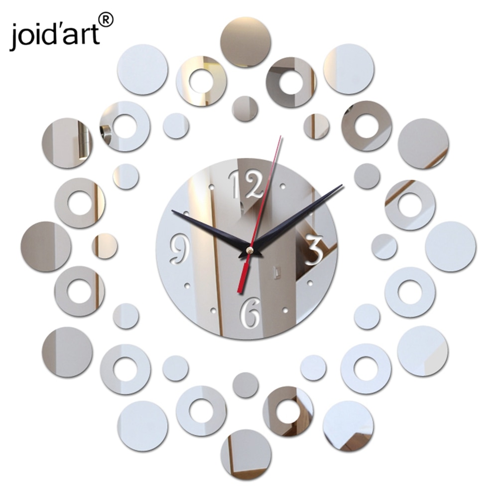 Woonkamer Quartz Grote 3d Wandklok Modern Horloge Thuis Decoratie Diy Kristal Vintage Klokken