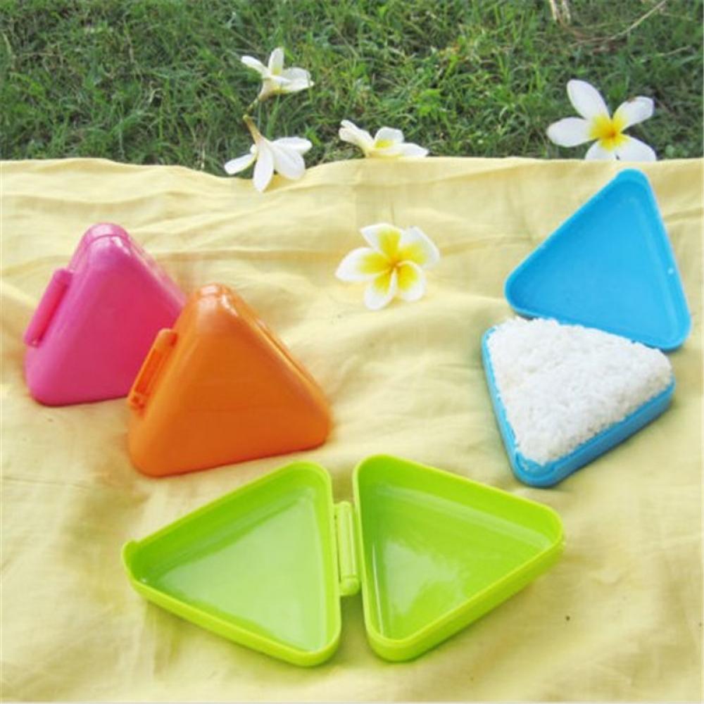 Limitools 2 st /1 set sushi mögel onigiri ris boll bento press maker mögel diy verktyg verktyg kök tillbehör: Slumpmässig färg