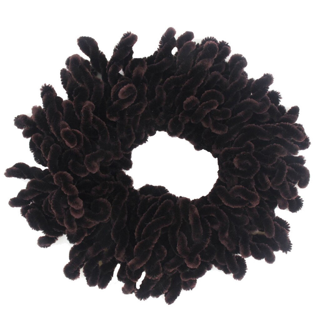 Muslimsk hodeplagg enkel hijab volumizing scrunchie stort hår bunnbunn hijab fleksibelt gummibånd: Bw