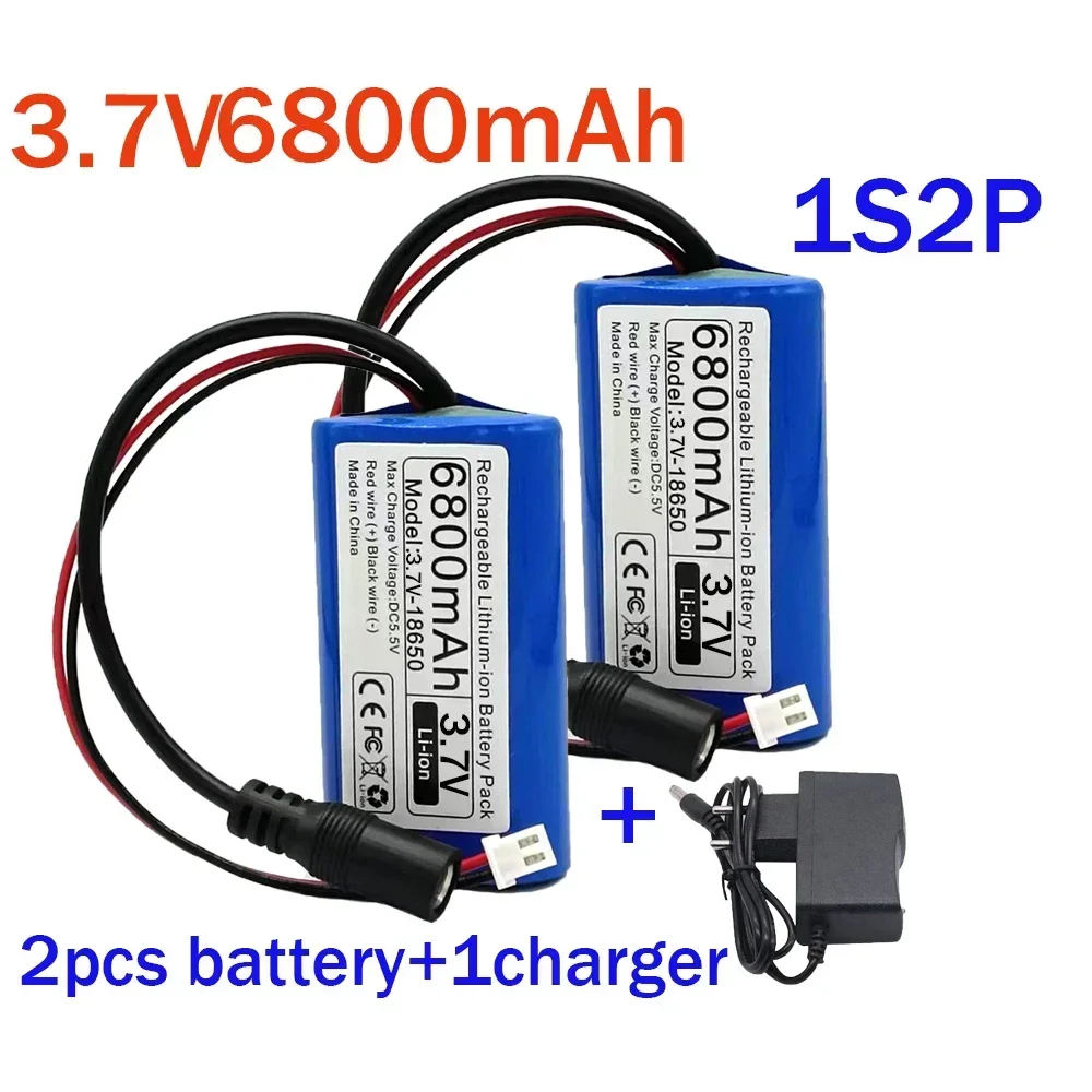 3.7 V 18650 Lithiumbatterij 1s2p 1s3p 1s4p voor Microcontroller LED Outdoor Licht Bluetooth Speaker Audio Backup Voeding: Black