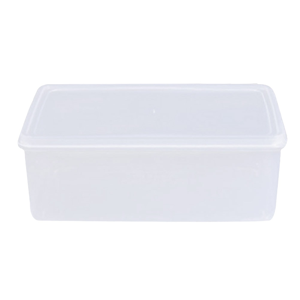Cajón de plástico de una capa de 3,3 L, recipiente de almacenamiento de comida seca Rectangular para Caja de almacenamiento transparente con tapa para casa, barra de cocina