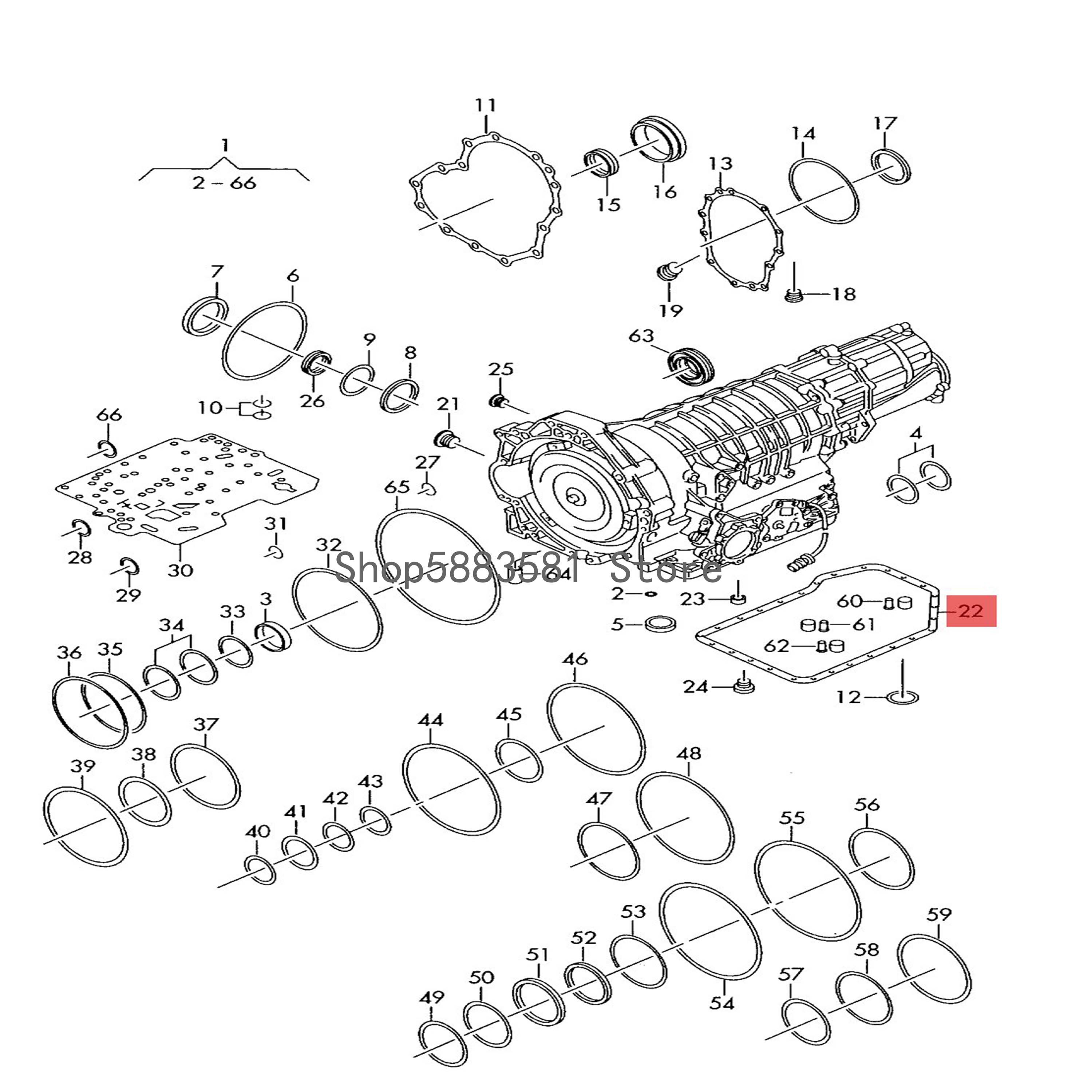 CAR Oil pan seal Vol ksw age nau diS kod aSe atP ass atP hae ton Seal assembly, automatic gearbox CJX