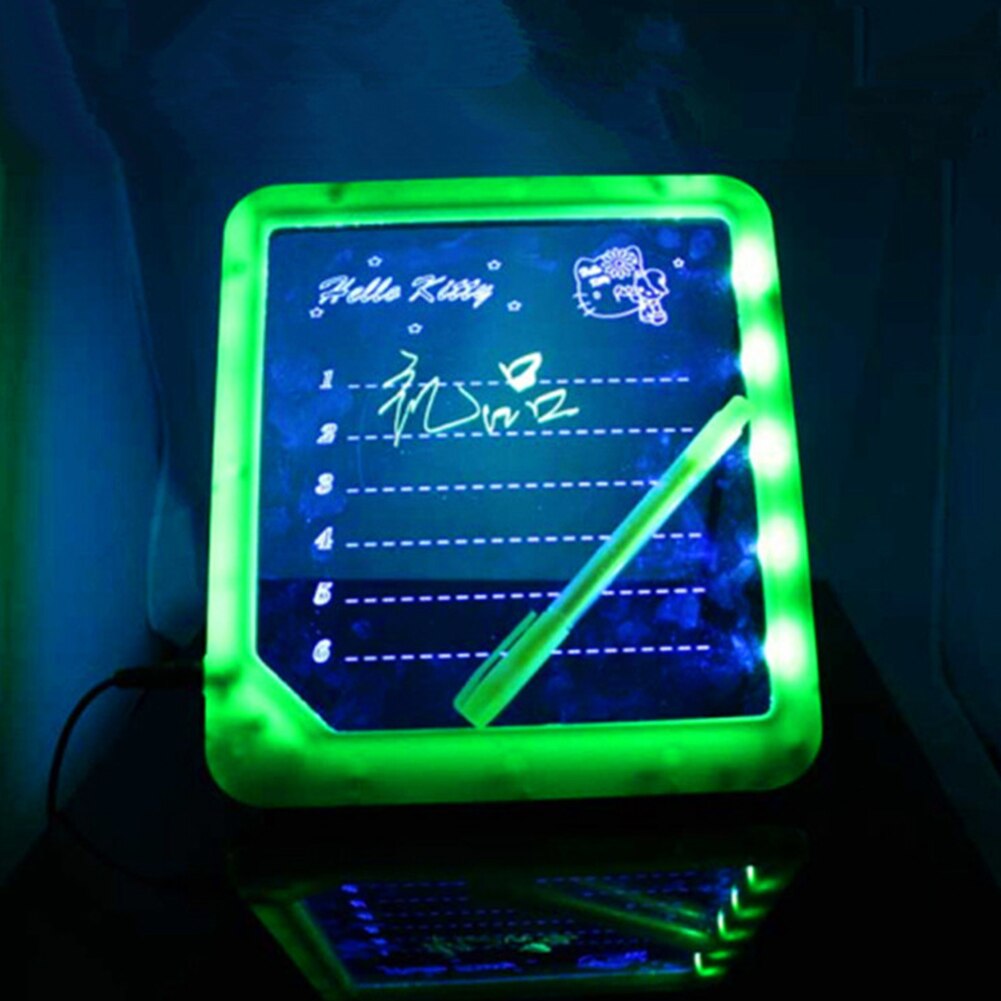 Escrita deixando mensagem crianças anúncios placa quadrado desenho estável ultra fino fluorescente prático placa de escrita